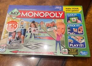 MY MONOPOLY Make Your Own Custom Personalized Game Hasbro NEW SEALED
